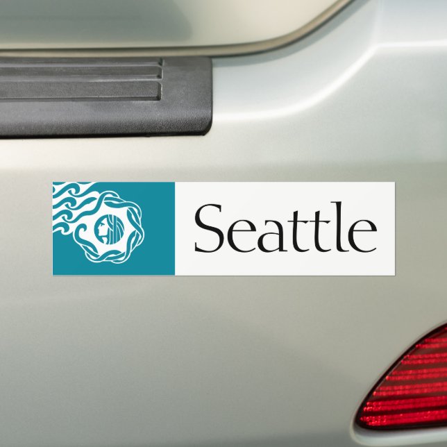Adesivo Para Carro Seattle simplificou o autocolante no vidro
