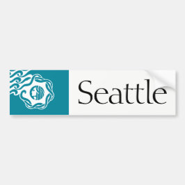 Adesivo Para Carro Seattle simplificou o autocolante no vidro