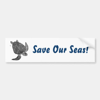 Adesivo Para Carro SeaTurtle, salvar nossos mares! Autocolante no