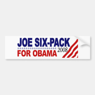 Adesivo Para Carro Seis-Bloco de Joe para Obama 2008