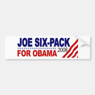 Adesivo Para Carro Seis-Bloco de Joe para Obama 2008