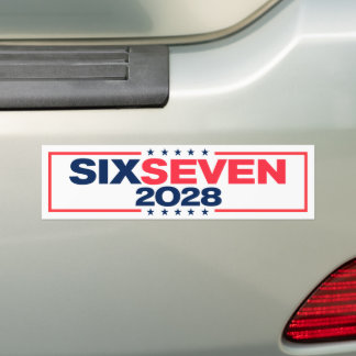 Adesivo Para Carro Seis Sete 67 para Presidente 2028 Engraçado