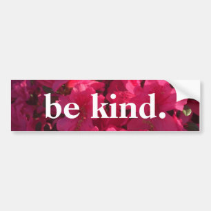 Adesivo Para Carro seja amável - bumpersticker floral