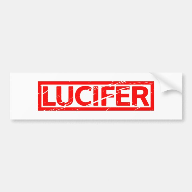 Adesivo Para Carro Selo de Lucifer (Frente)