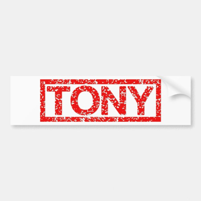 Adesivo Para Carro Selo de Tony (Frente)
