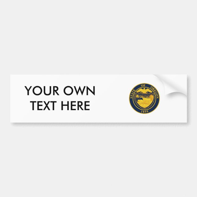 Adesivo Para Carro Selo do estado de Oregon (Frente)