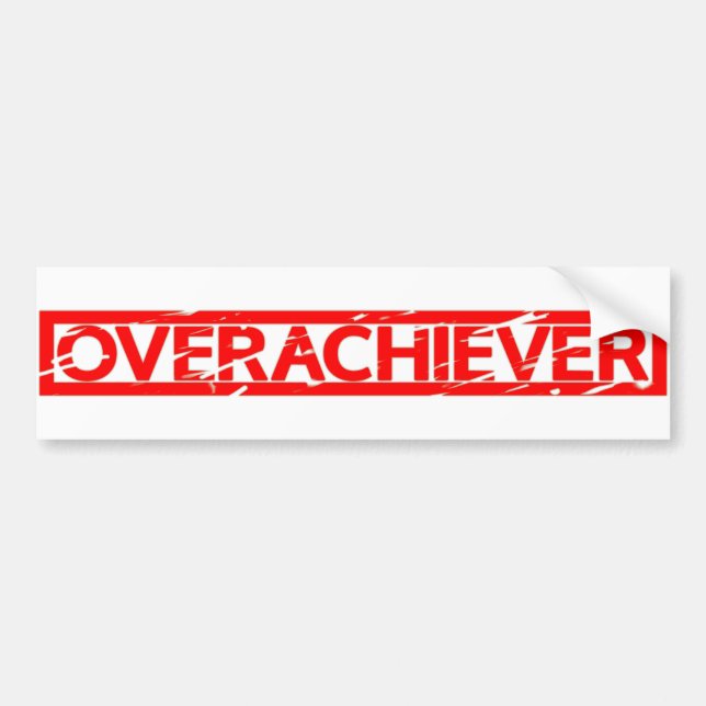 Adesivo Para Carro Selo do Overachiever (Frente)