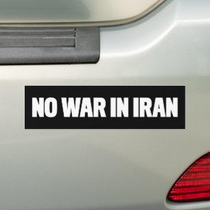 Adesivo Para Carro Sem guerra no Irã Anti-Trump Paz Anti-Guerra