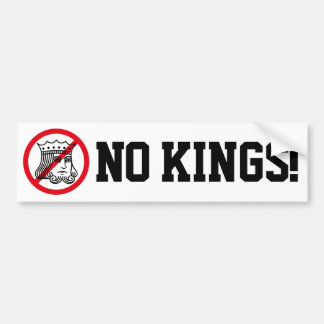 Adesivo Para Carro SEM KINGS! - Trump Protest - Bumper Sticker