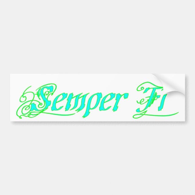 Adesivo Para Carro Semper Fi (Frente)