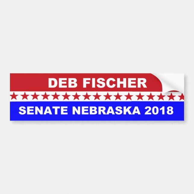 Adesivo Para Carro Senado 2018 do Deb Fischer (Frente)