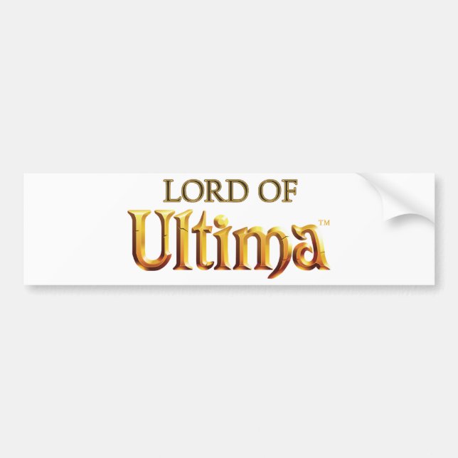 Adesivo Para Carro Senhor do logotipo de Ultima (Frente)