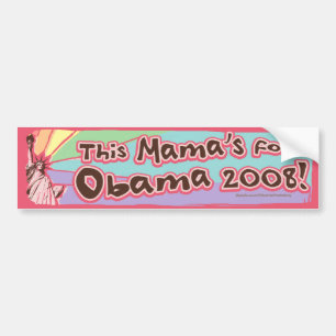 Adesivo Para Carro Senhora Liberdade Obama Mama autocolante no vidro