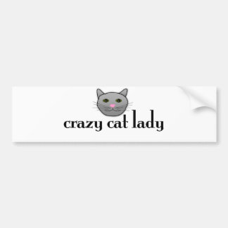 Adesivo Para Carro Senhora louca do gato