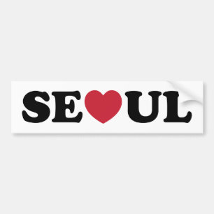 Adesivo Para Carro Seoul Love Heart
