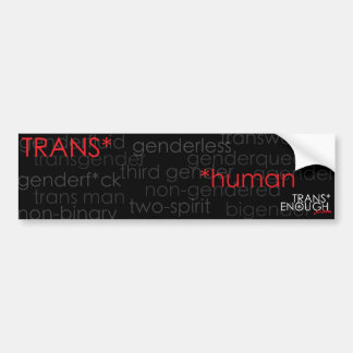 Adesivo Para Carro ser humano do trans*