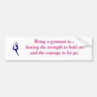 Adesivo Para Carro Ser um gymnast é… autocolante no vidro traseiro