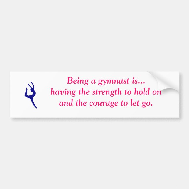 Adesivo Para Carro Ser um gymnast é… autocolante no vidro traseiro (Frente)