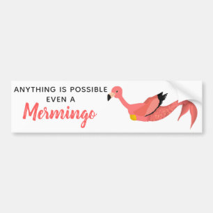 Adesivo Para Carro Sereia Inspiradora, Rosa, Engraçada Flamingo