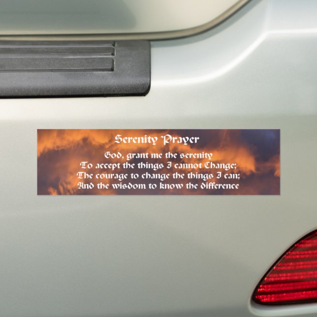 Adesivo Para Carro Serenity Prayer Morning Sky Inspiration (No carro)