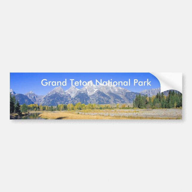 Adesivo Para Carro Série grande 7 do parque nacional de Teton (Frente)