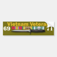 Serviço do veterano de Vietnam - autocolante no