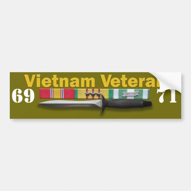 Adesivo Para Carro Serviço do veterano de Vietnam - autocolante no (Frente)