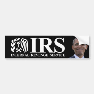 Adesivo Para Carro Serviço interno da vingança do IRS - anti Obama