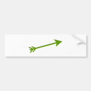 Adesivo Para Carro Seta 15deg verde os presentes de Zazzle do MUSEU