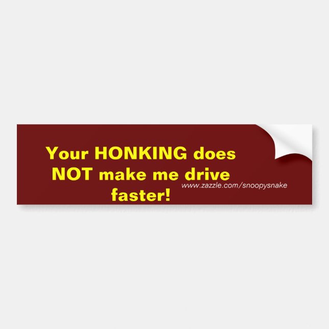 Adesivo Para Carro Seu HONKING (Frente)