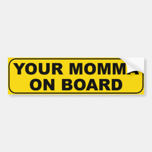 Adesivo Para Carro Seu Momma a bordo