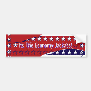 Adesivo Para Carro Seu o Jackass da economia!