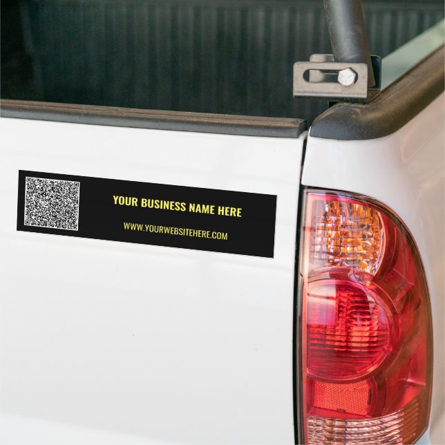 Adesivo Para Carro Seu Promocional QR Code Business Bumper Sticker (No caminhão)