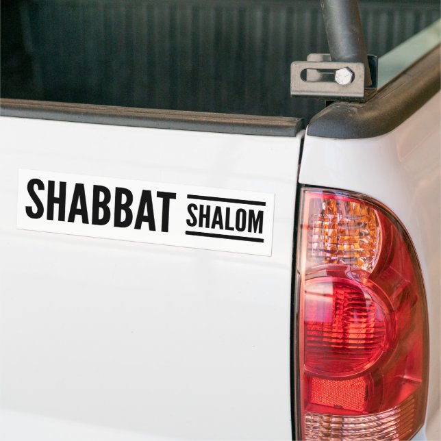 Adesivo Para Carro Shabbat Shalom Sabbath (No caminhão)