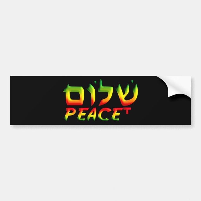 Adesivo Para Carro Shalom (Frente)