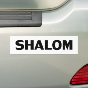 Adesivo Para Carro Shalom, pacificação, moderno minimalista branco ne