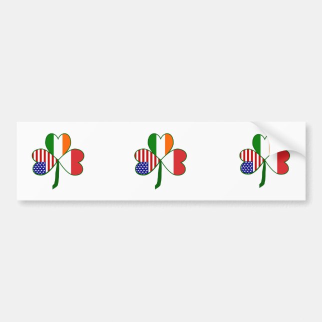 Adesivo Para Carro Shamrock polonês (Frente)