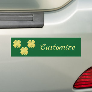 Adesivo Para Carro Shamrocks ouro Thunder_Cove