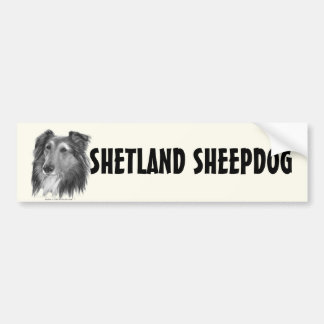 Adesivo Para Carro Sheepdog de Shetland (Sheltie)