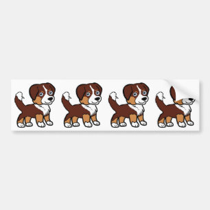Adesivo Para Carro Shepherd Red Tri Miniatura Americana com Cauda