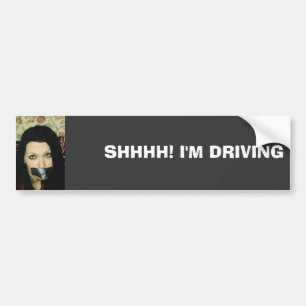 Adesivo Para Carro SHHHH! Eu ESTOU CONDUZINDO