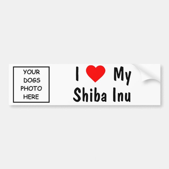 Adesivo Para Carro Shiba Inu (Frente)