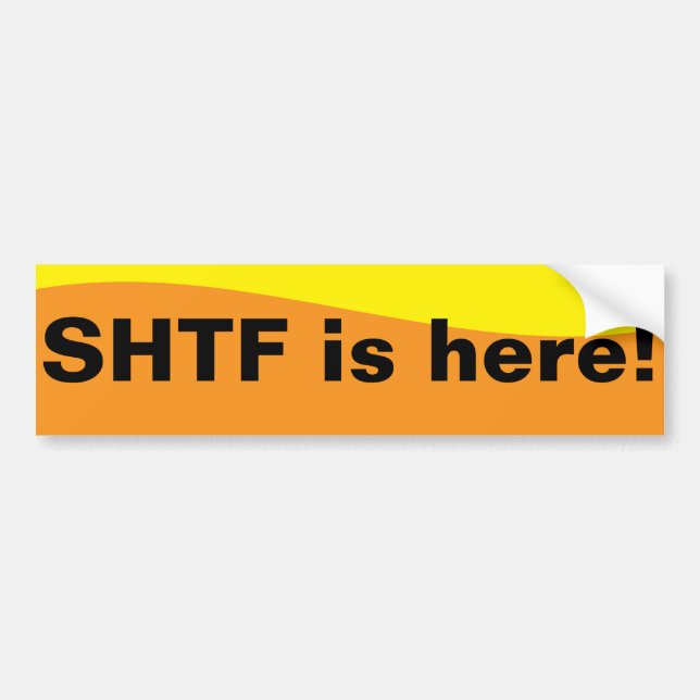 Adesivo Para Carro SHTF chegou! (Frente)