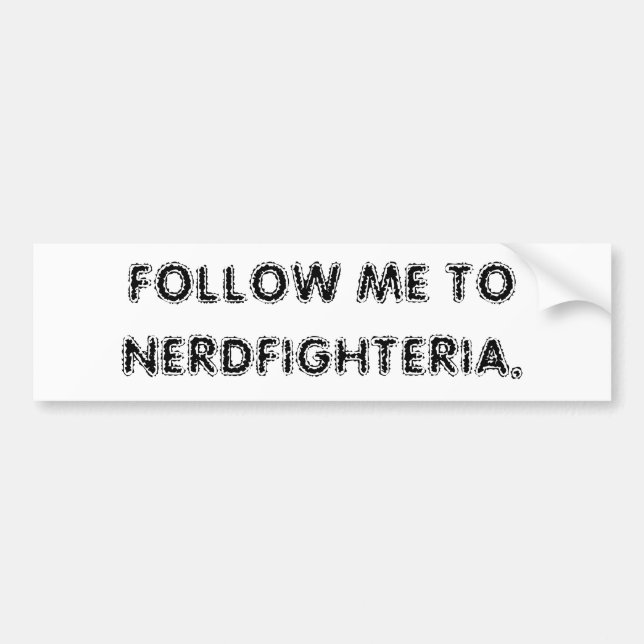 Adesivo Para Carro Siga-me a Nerdfighteria. (Frente)