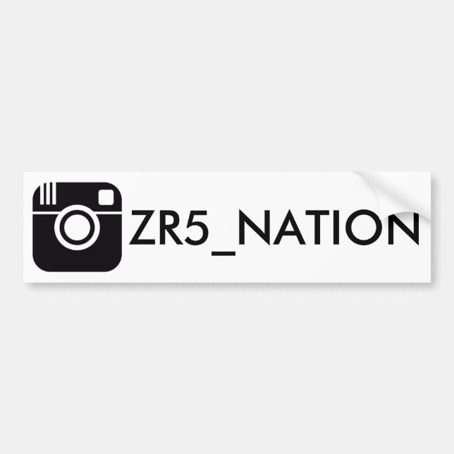 Adesivo Para Carro Siga o branco de @ZR5_NATION (Frente)