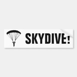 Adesivo Para Carro silhueta do skydiver