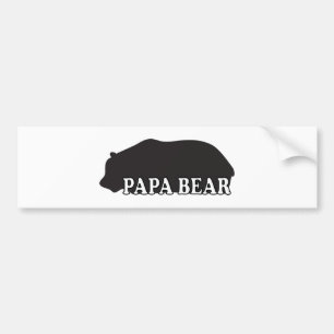 Adesivo Para Carro Silhueta do urso da papá