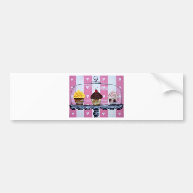 Adesivo Para Carro sim! cupcakes! (Frente)