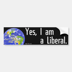 Adesivo Para Carro Sim, eu sou um liberal