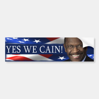 Adesivo Para Carro Sim nós Cain! Herman Cain
